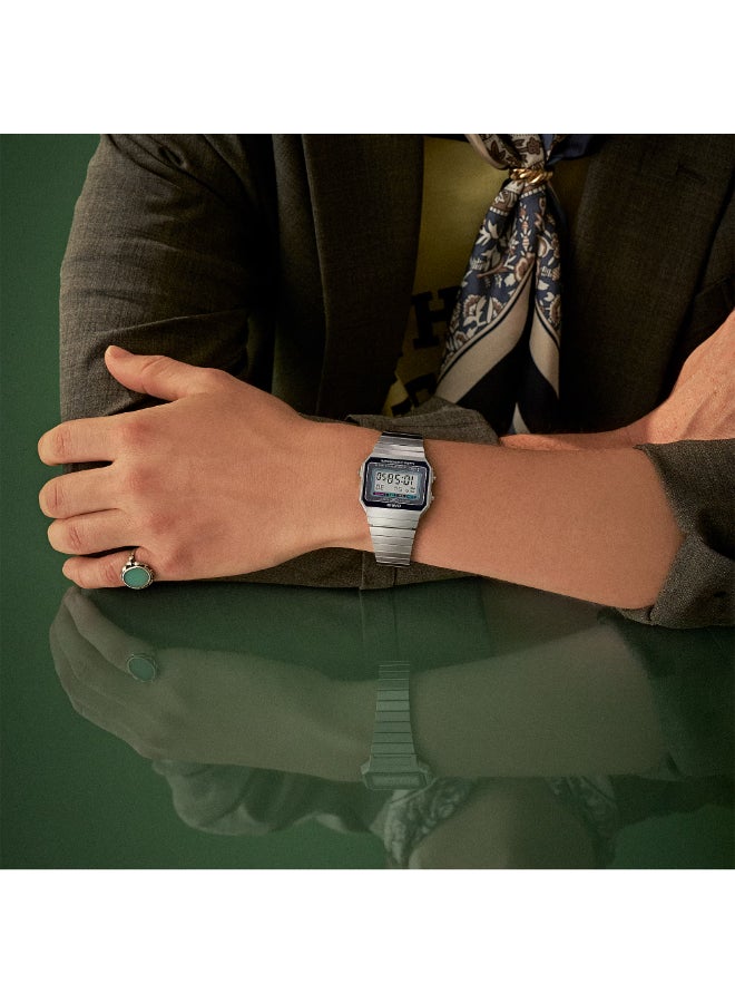 CASIO Unisex Stainless Steel Digital Watch A700W-1ADF - 35 mm - Image 3